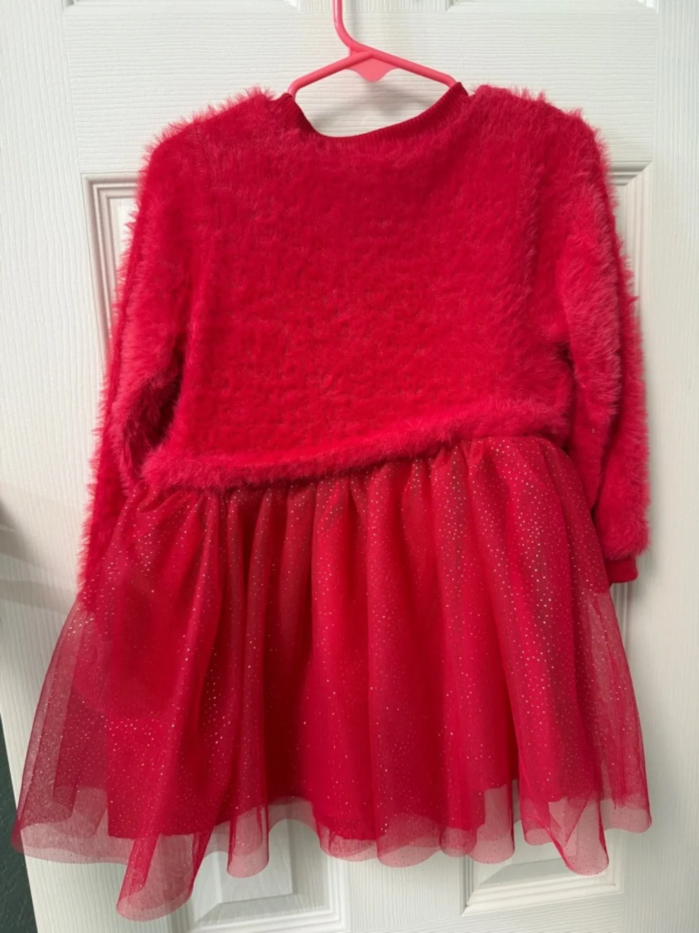Hello Kitty Toddler Girls Eyelash Knit Tutu Dress with Long Sleeves, 3T-NWOT - Picture 7 of 7